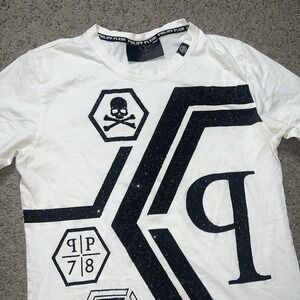 Philipp Plein Homme Rhinestone RARE Graphic T Shirt Size XL